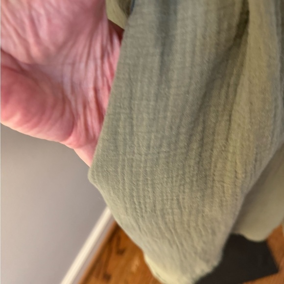 Weatherproof Vintage Ladies' Gauze Dress with belt Size S olive green - Picture 6 of 11